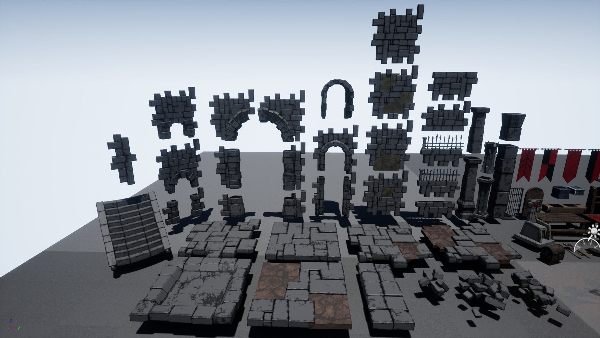 UE4 - Medieval Stylized Dungeon Pack Low-poly 3D model_13