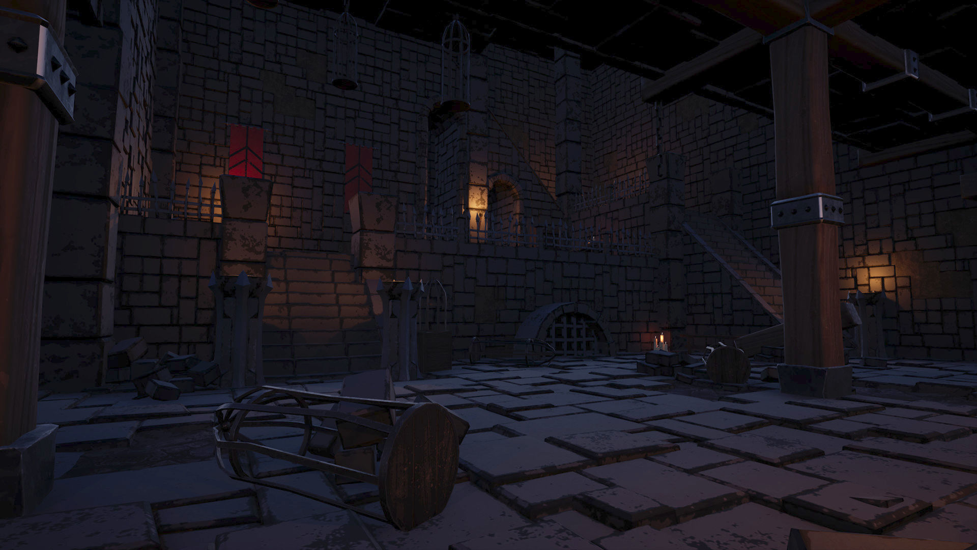 UE4 - Medieval Stylized Dungeon Pack Low-poly 3D model_10