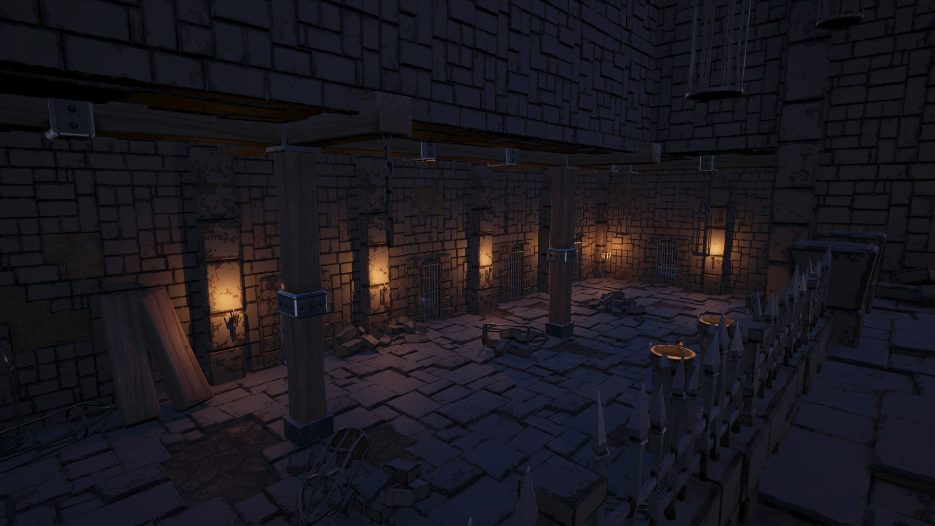 UE4 - Medieval Stylized Dungeon Pack Low-poly 3D model_9