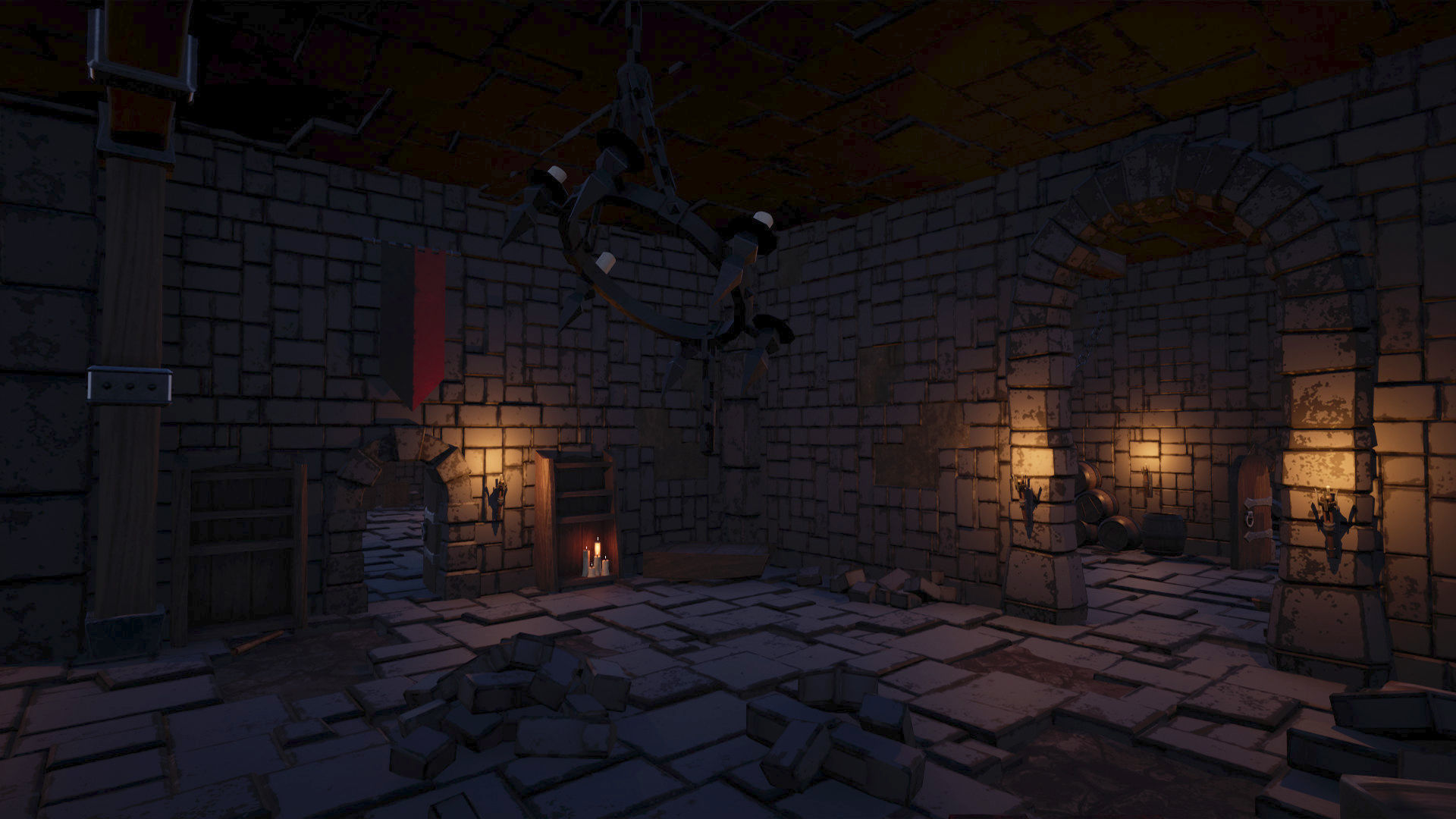 UE4 - Medieval Stylized Dungeon Pack Low-poly 3D model_4