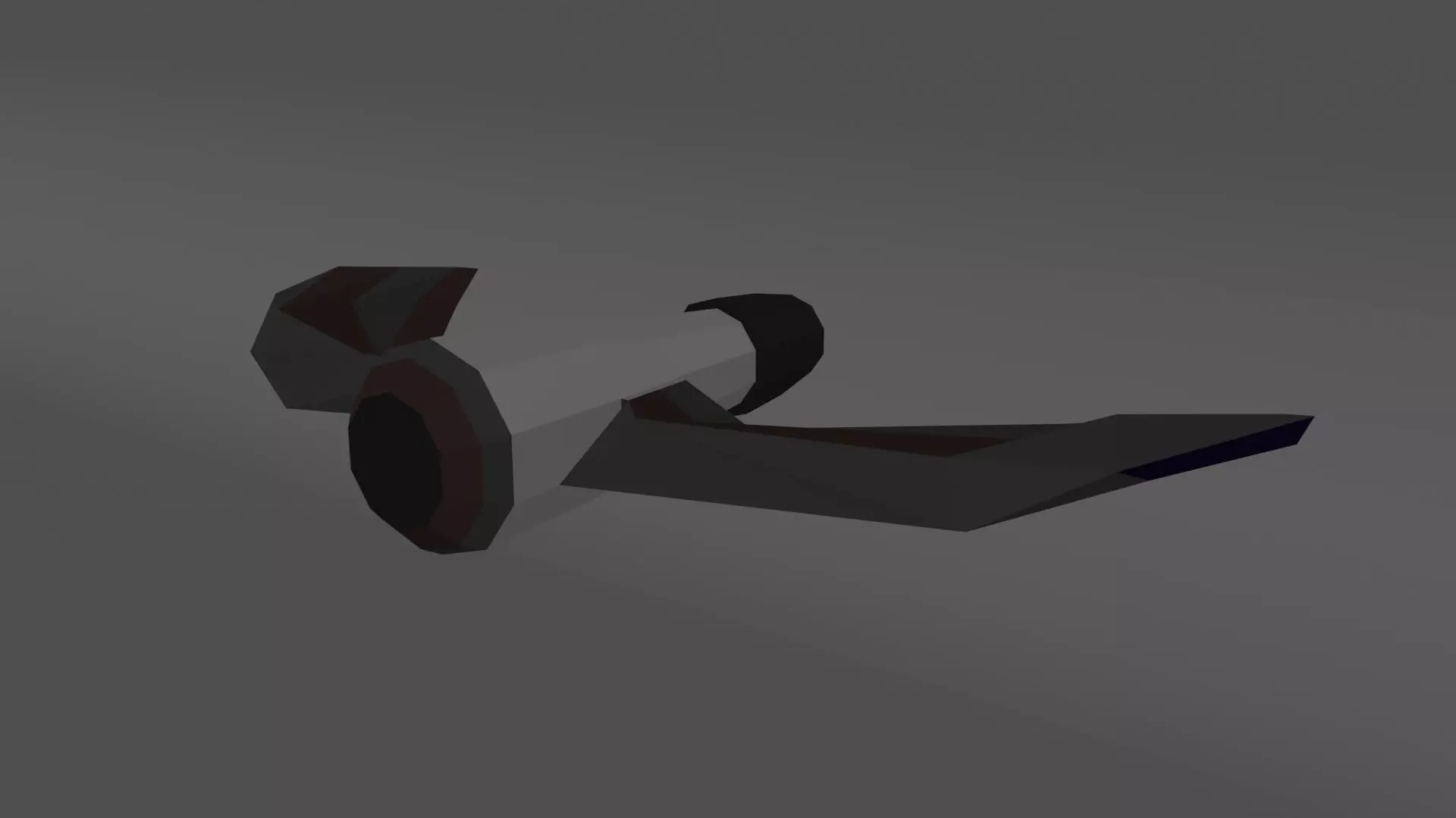 Spy spaceship Free low-poly 3D model
