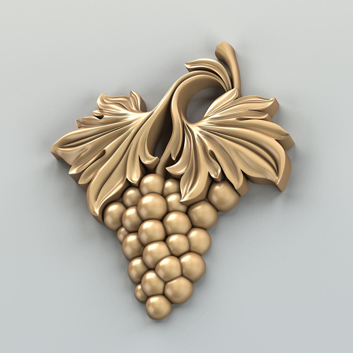 Carved decor vertical 016 3D model_6