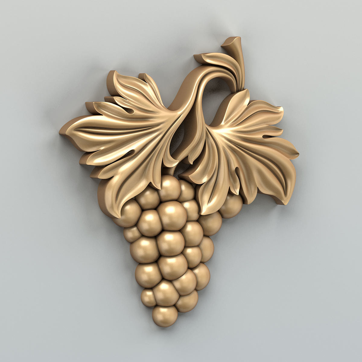 Carved decor vertical 016 3D model_2