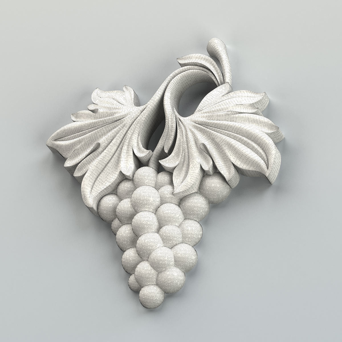 Carved decor vertical 016 3D model_11