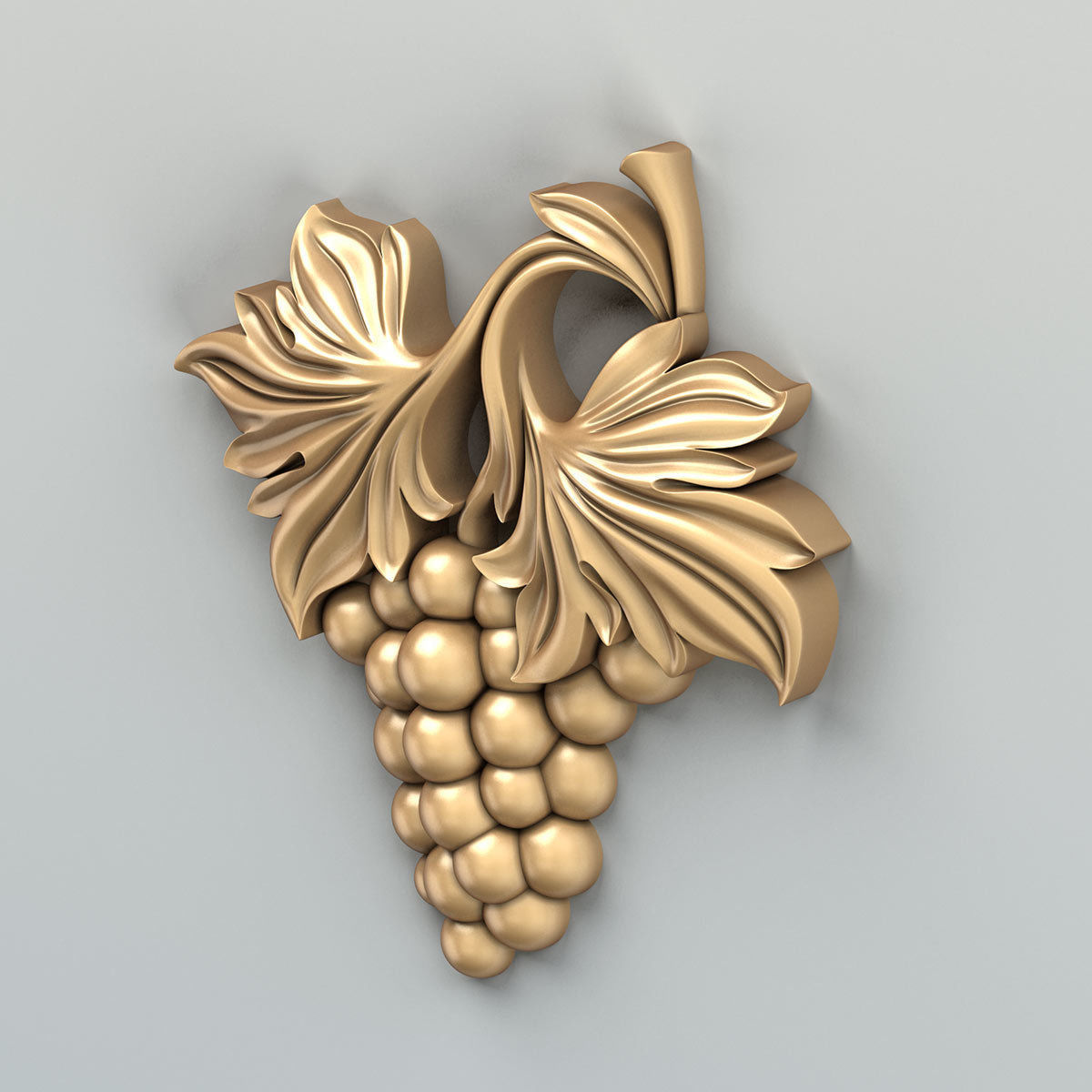 Carved decor vertical 016 3D model_4