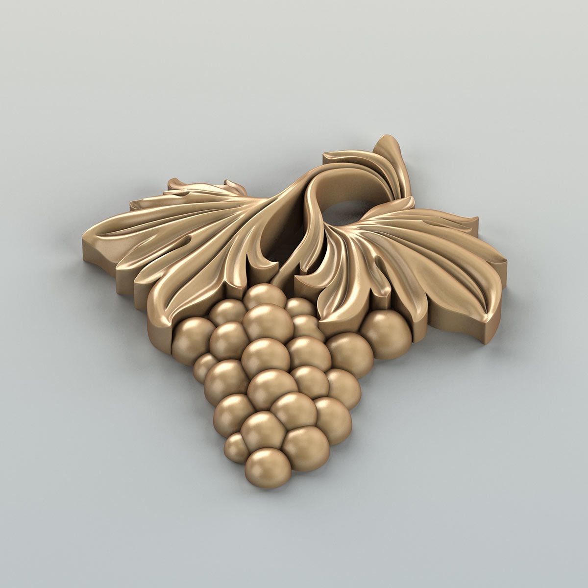 Carved decor vertical 016 3D model_5