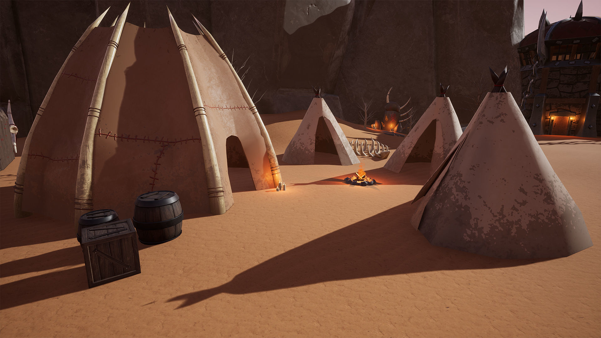 UE4 - Stylized Orc Village Low-poly 3D model_6