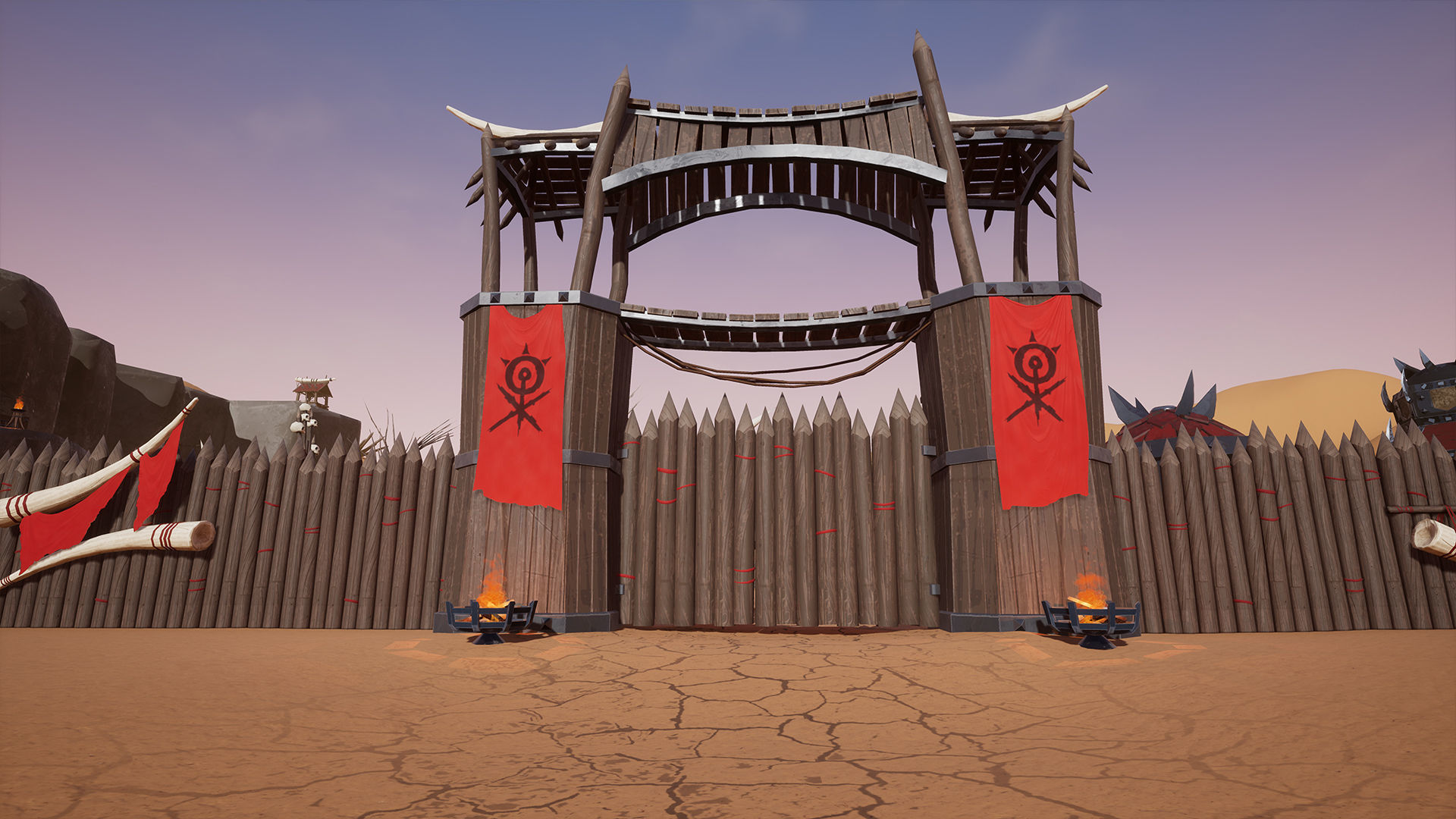 UE4 - Stylized Orc Village Low-poly 3D model_5