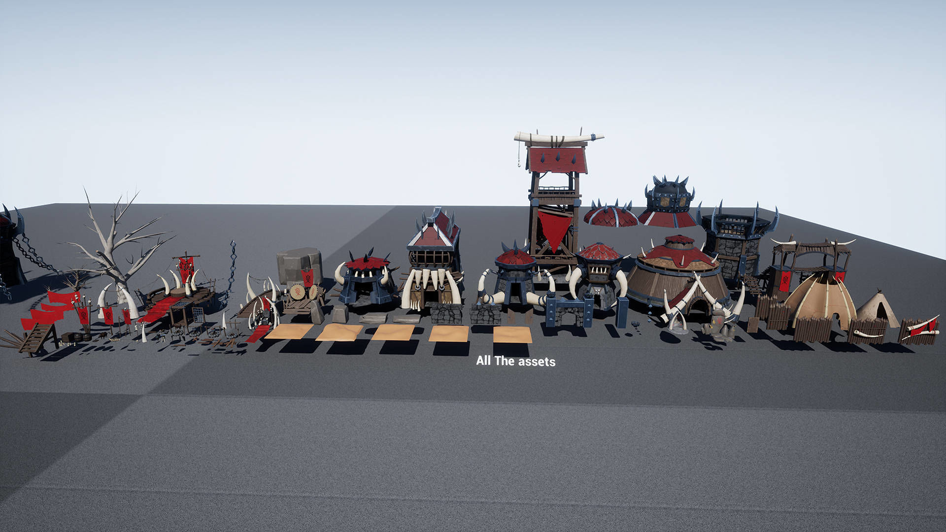 UE4 - Stylized Orc Village Low-poly 3D model_21