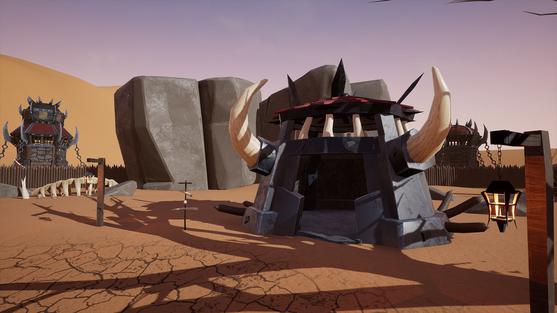 UE4 - Stylized Orc Village Low-poly 3D model_9