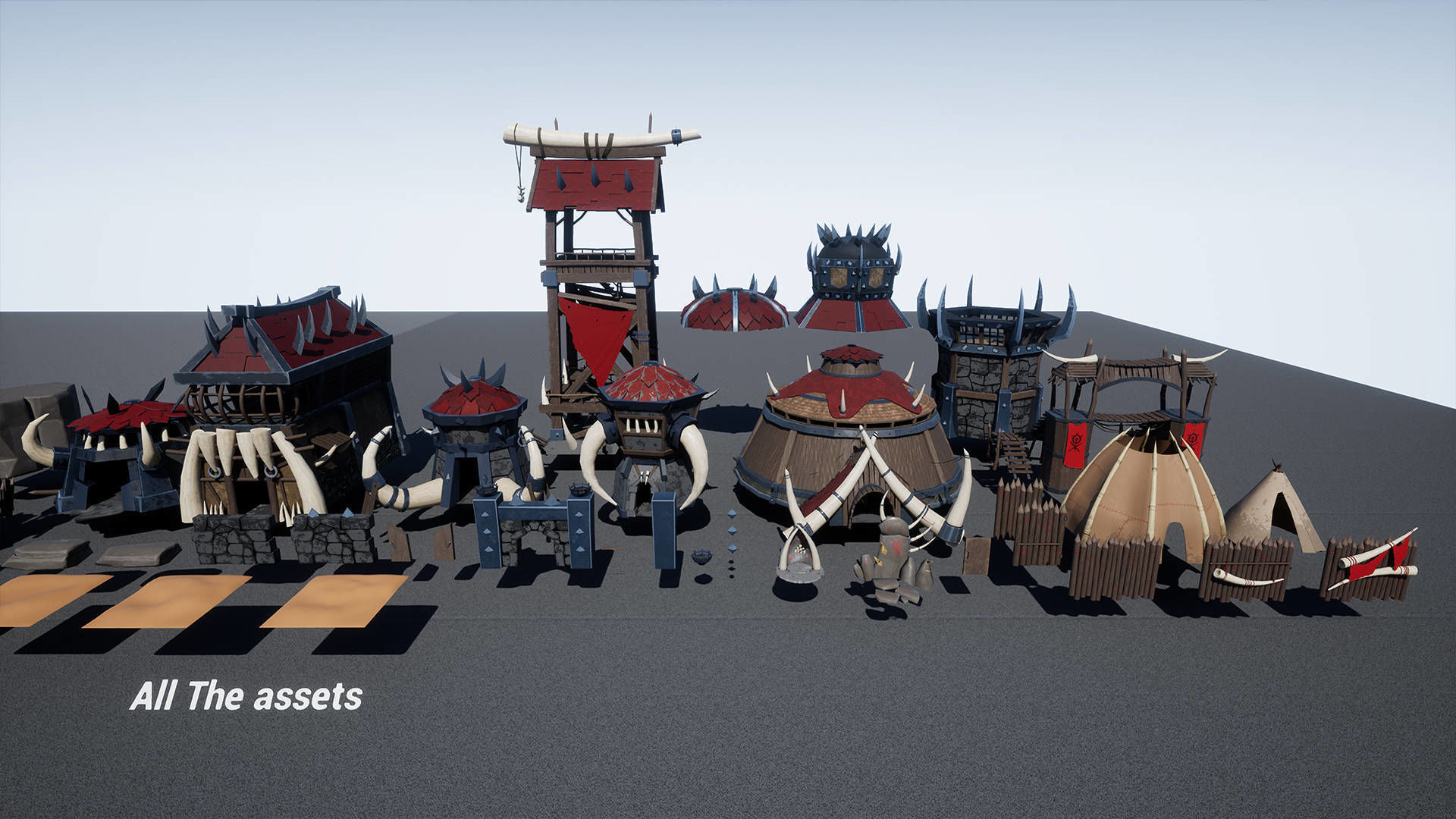 UE4 - Stylized Orc Village Low-poly 3D model_23