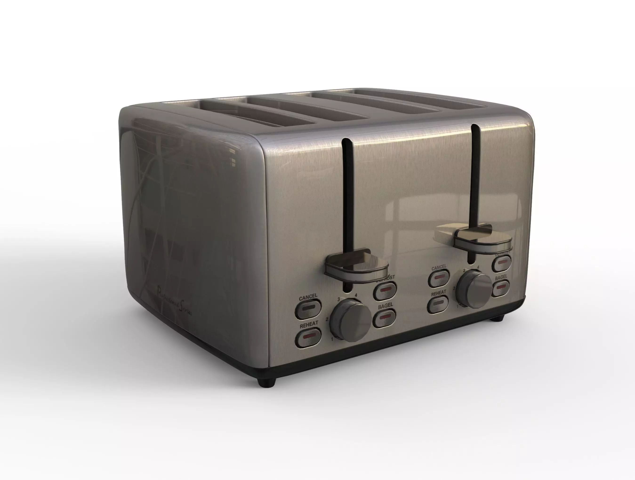 Toaster for AR Free low-poly 3D model