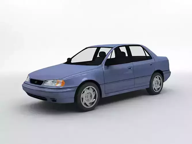1994 Hyundai Elantra 4 Door Sedan 3D model
