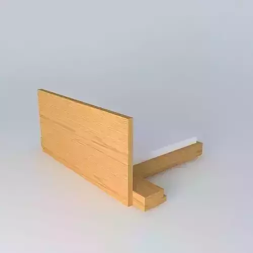 bedroom wooden shelf with sheet of paper