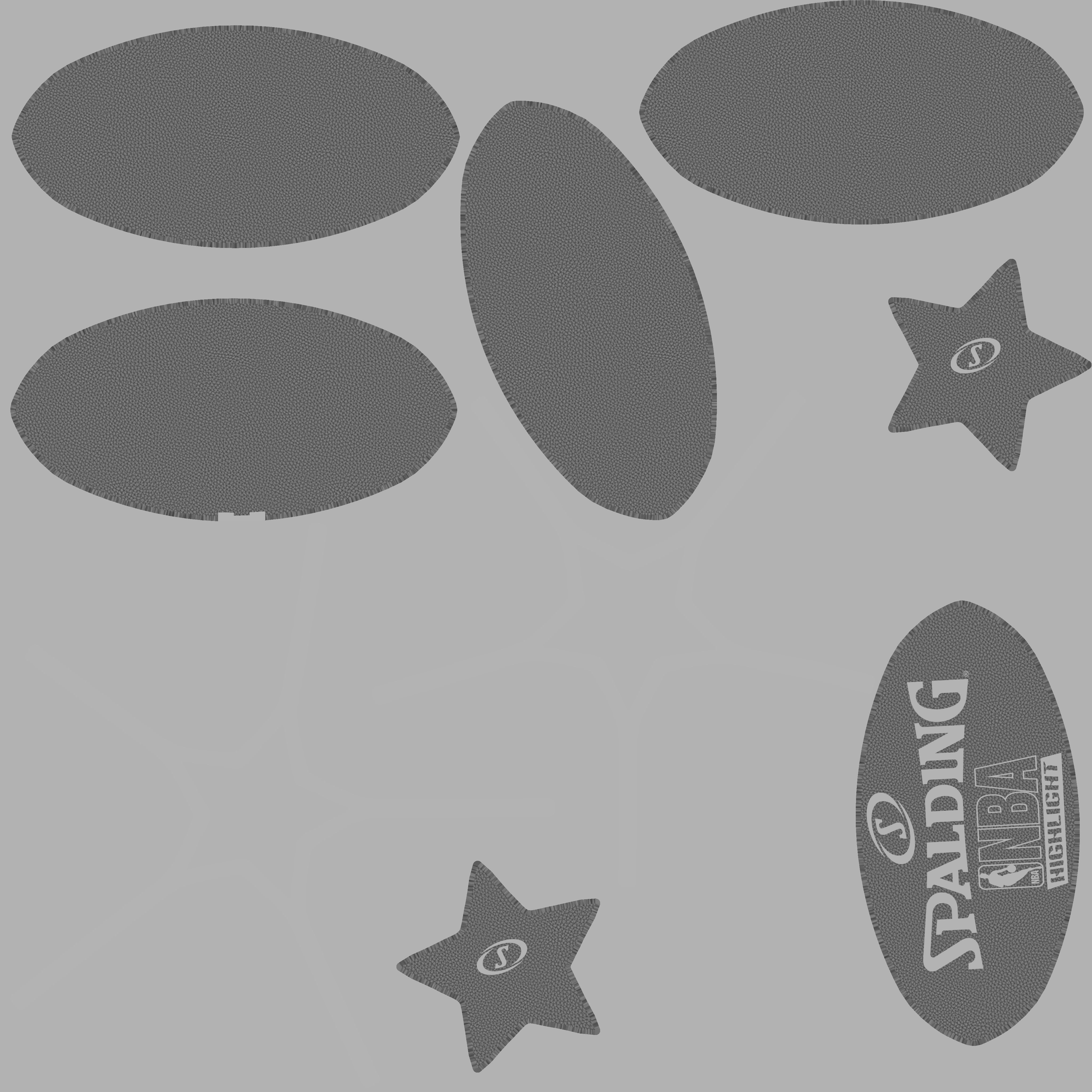 Basketball ball Low-poly 3D model_11