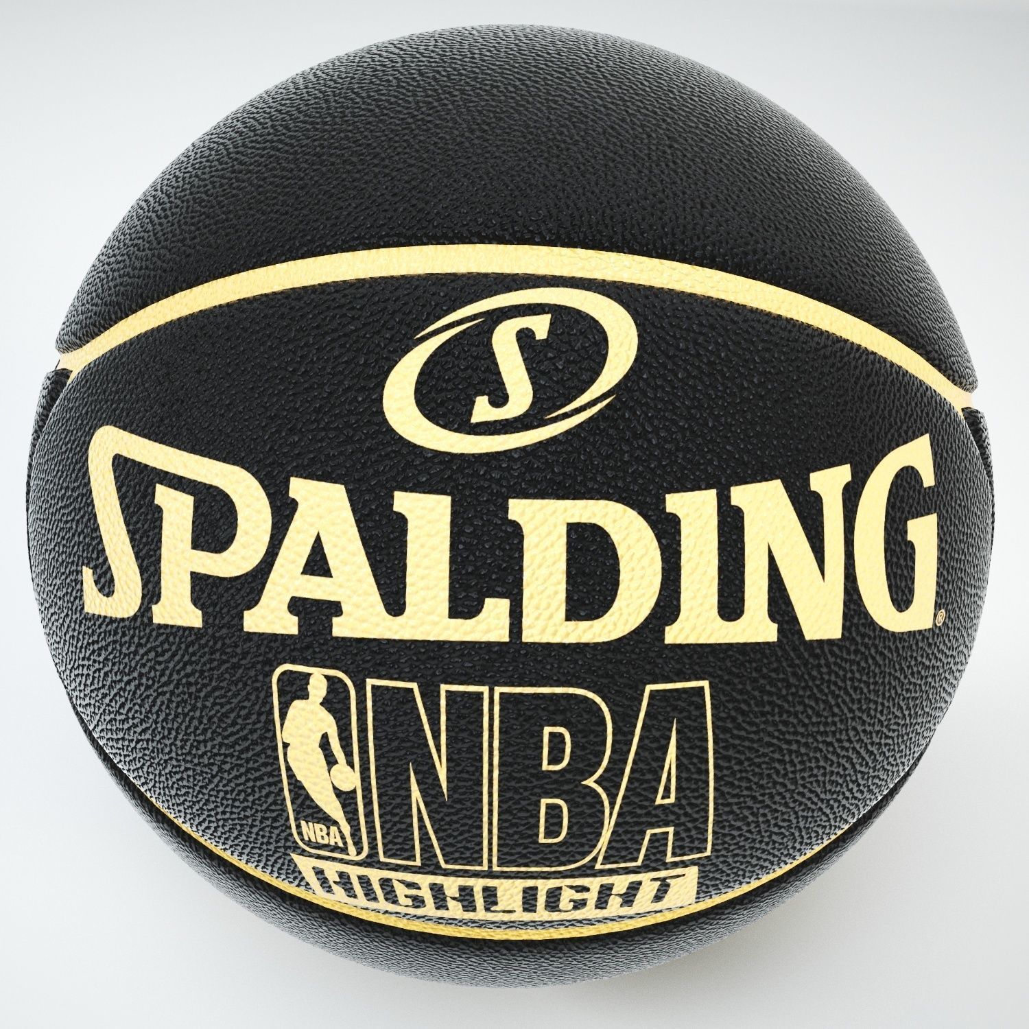 Basketball ball Low-poly 3D model_2