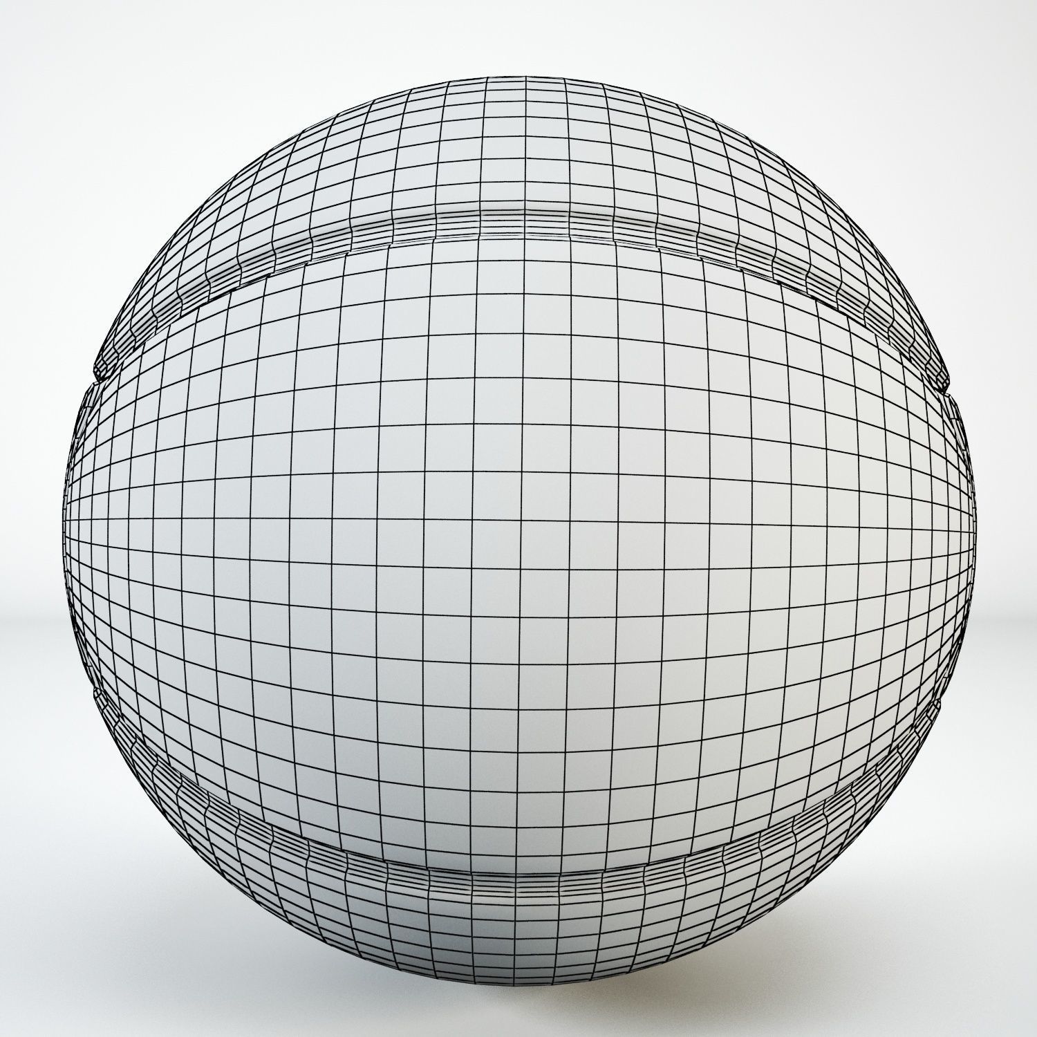 Basketball ball Low-poly 3D model_7