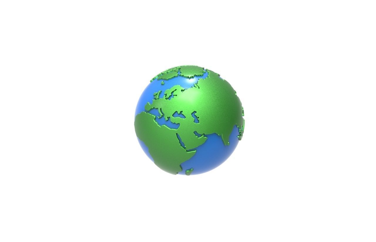 Earth Globe 3d model  3D model_3