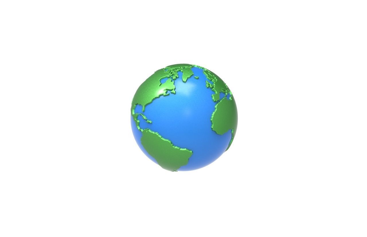 Earth Globe 3d model  3D model_5