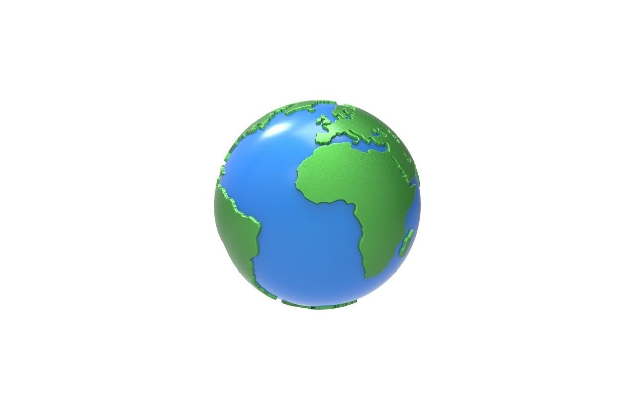 Earth Globe 3d model  3D model_4