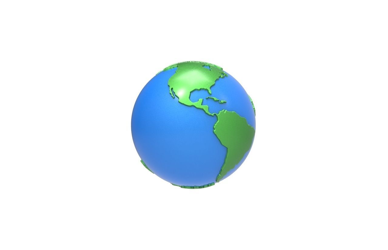 Earth Globe 3d model  3D model_1
