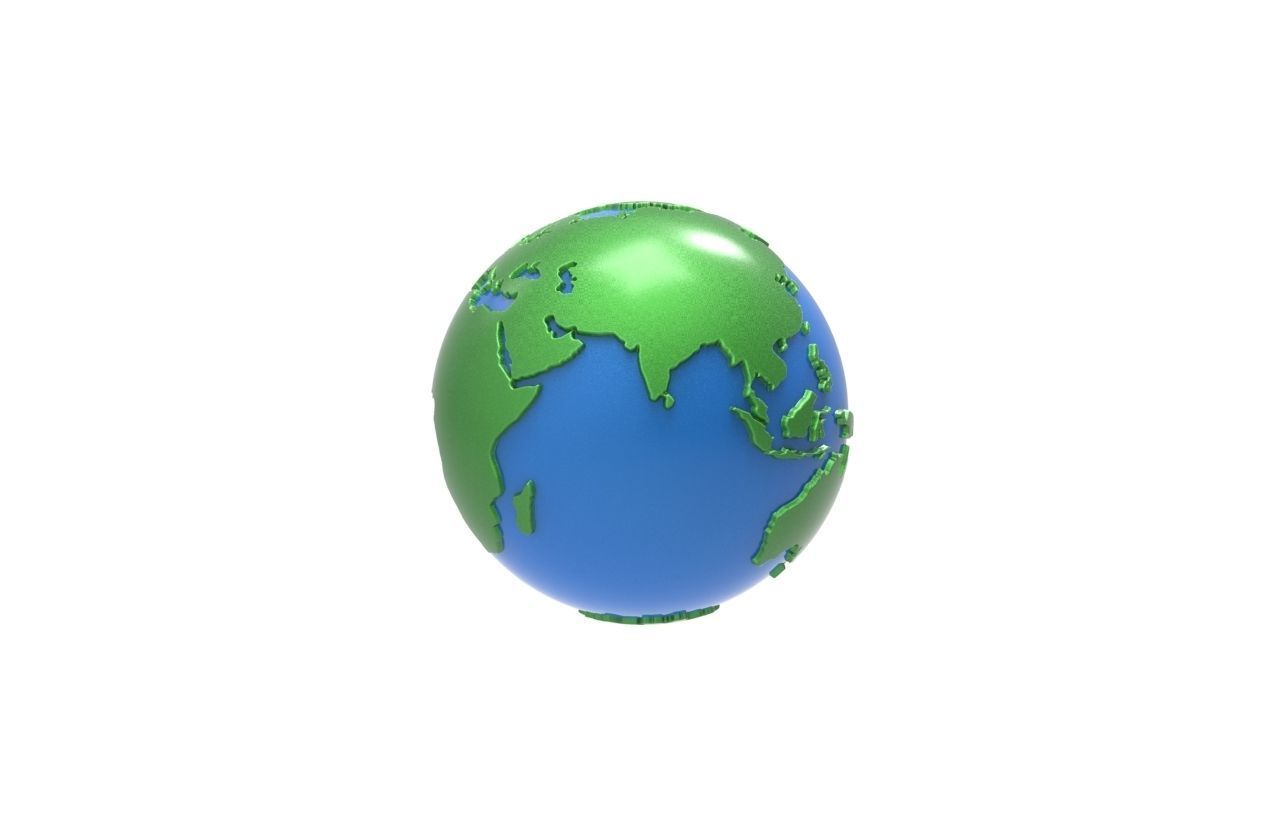 Earth Globe 3d model  3D model_2