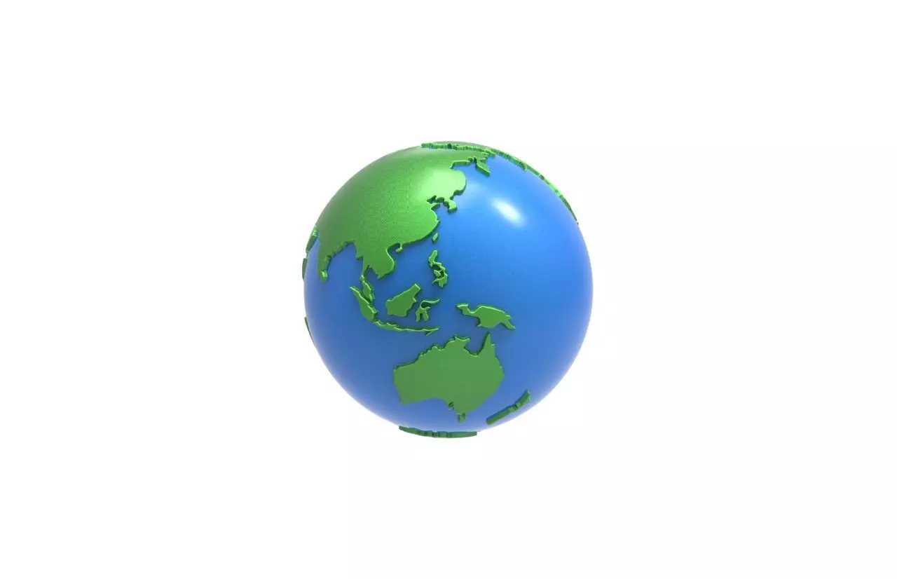 Earth Globe 3d model  3D model_0