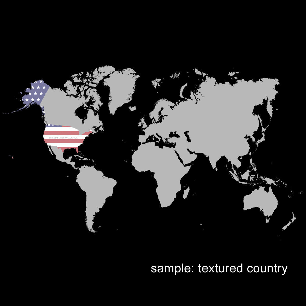 3D World Map - earth map with all borders and names 3D model_18