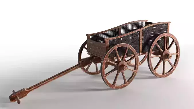 Decorative wooden wagon