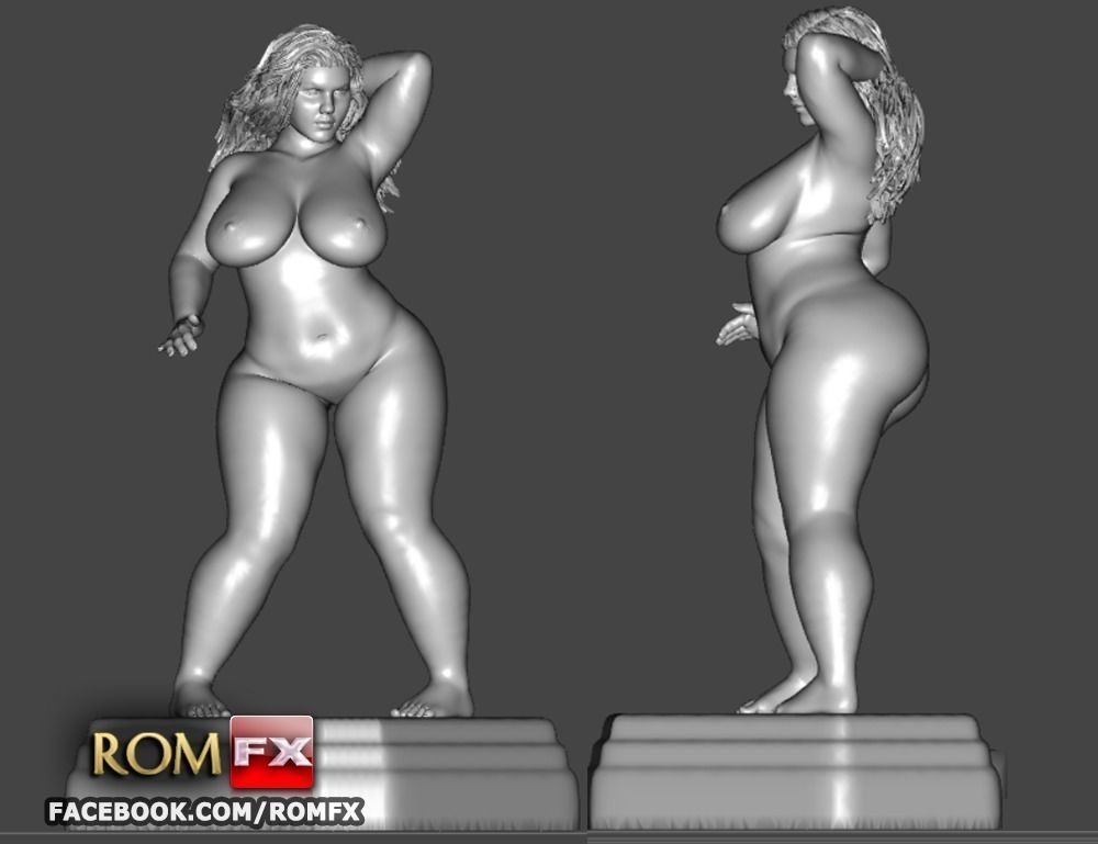 Angelina Castro - Cuban Porn Chubby Figure Printable 3D print model_4