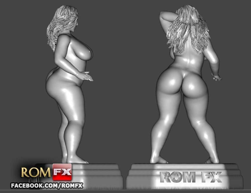 Angelina Castro - Cuban Porn Chubby Figure Printable 3D print model_5