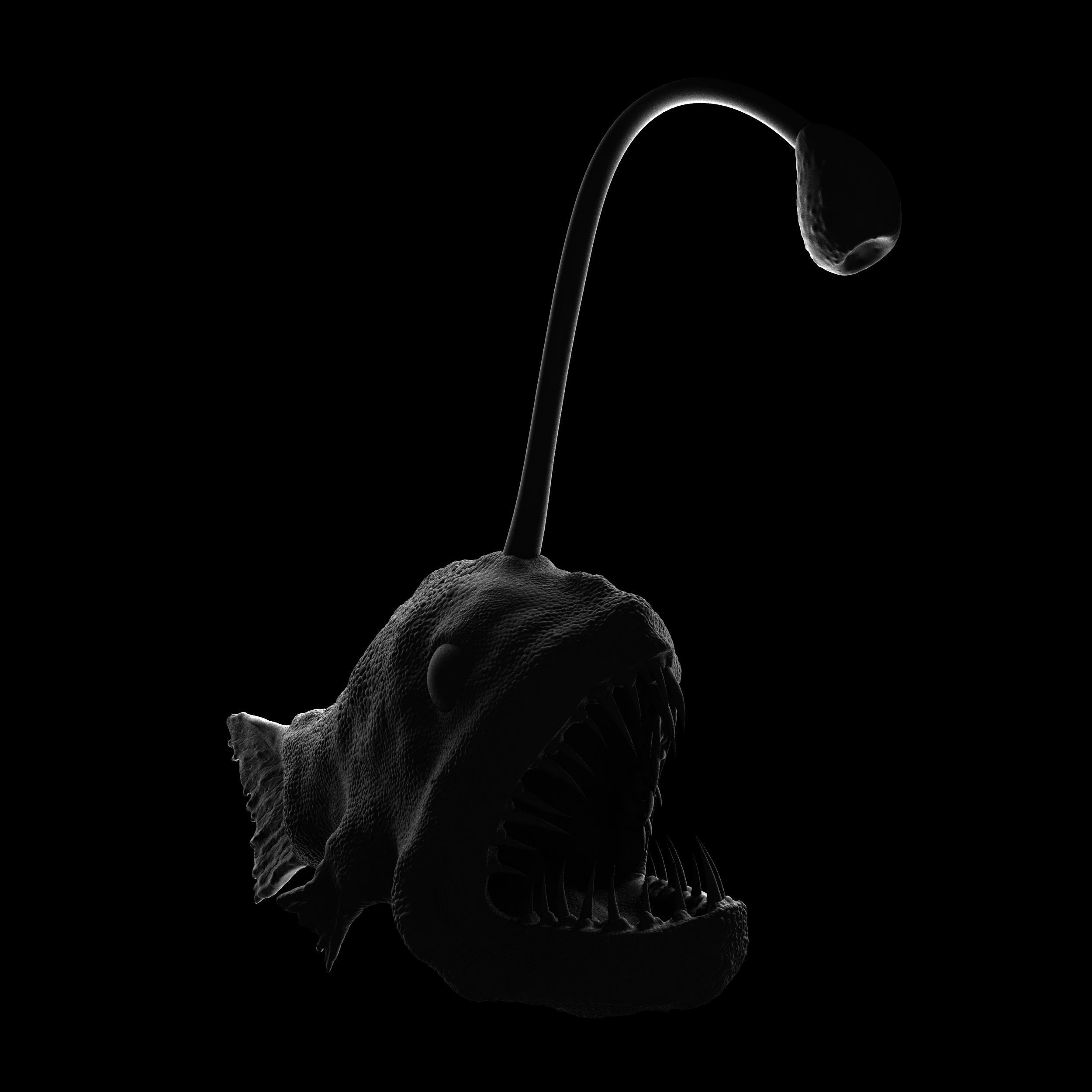 Scary fish 3D model_1