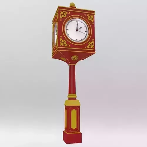 The Dragon Street Clock Tower 3D model