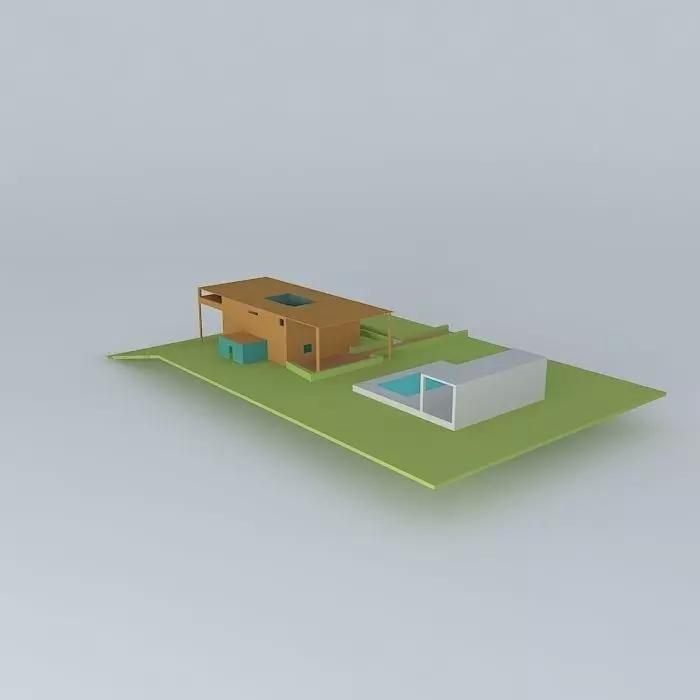 Modern house designed by bethlin Free 3D model_0