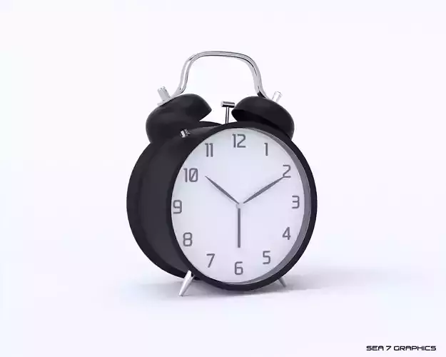 Alarm clock with twin bells