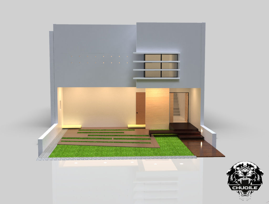 Modern Building Low-poly 3D model_2