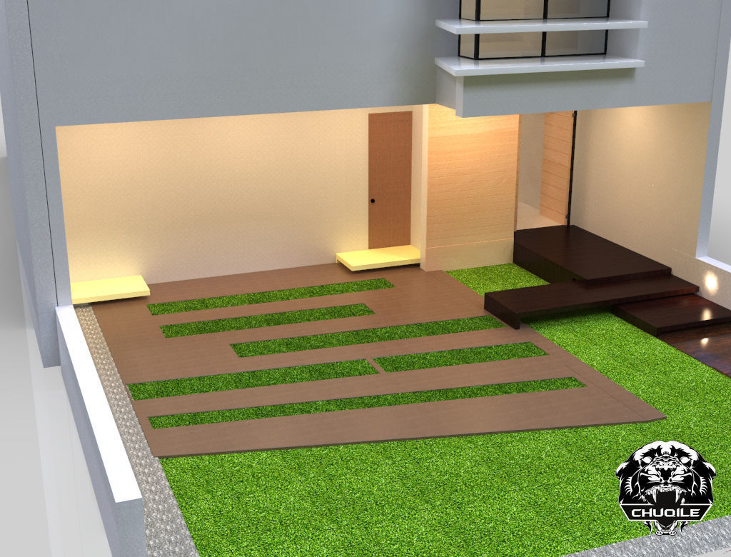 Modern Building Low-poly 3D model_7