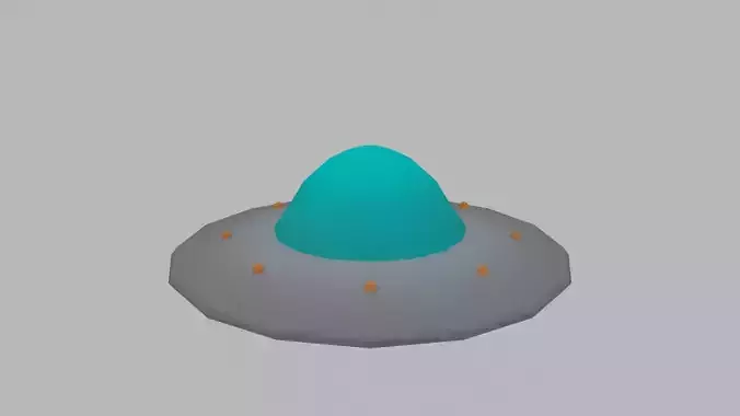 Tiny Ufo Low-poly 3D model