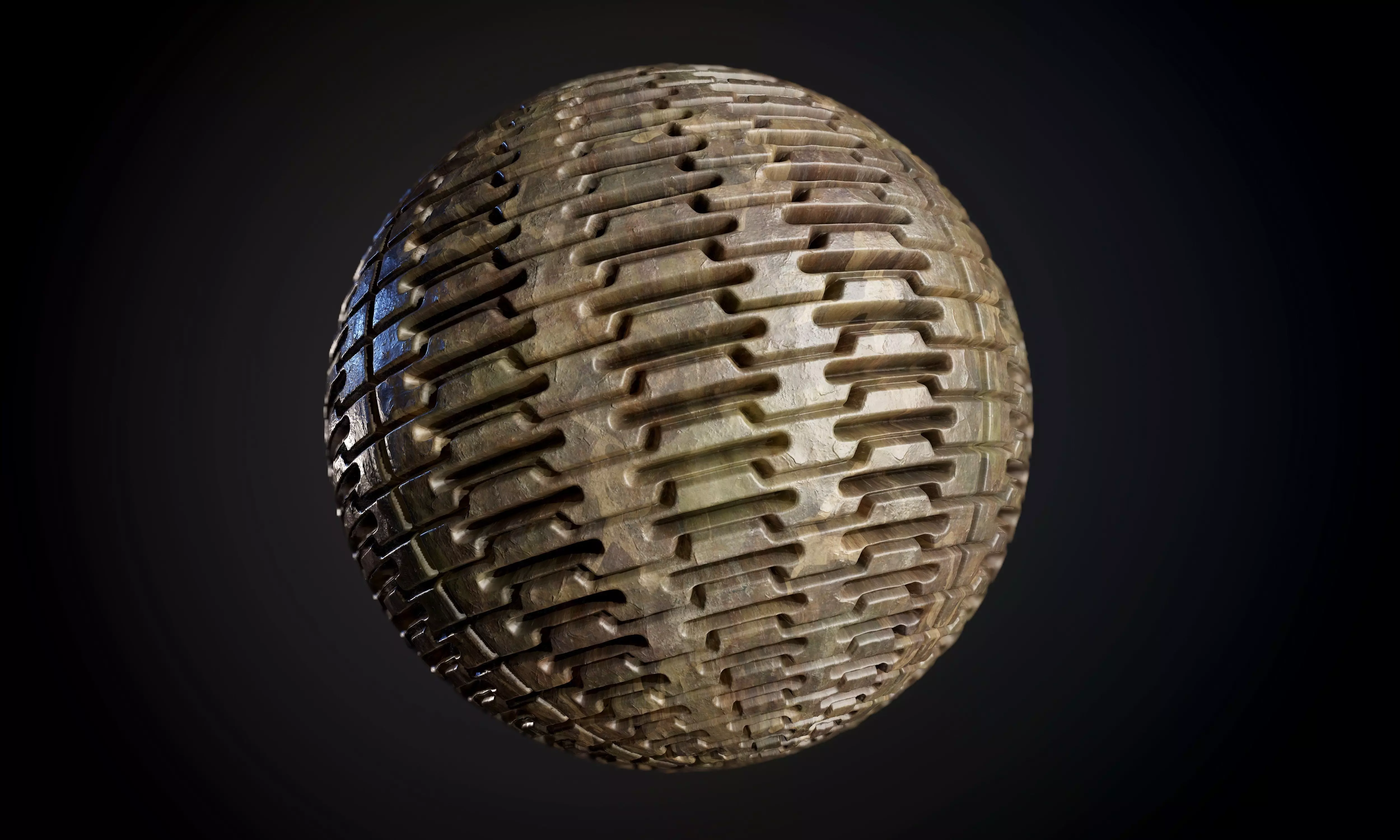 Tank Tred Military Dirty Seamless PBR Texture Texture_0