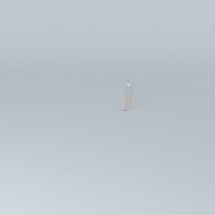 Logo stick in air Free 3D model_2