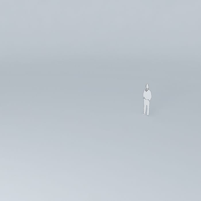 Logo stick in air Free 3D model_4