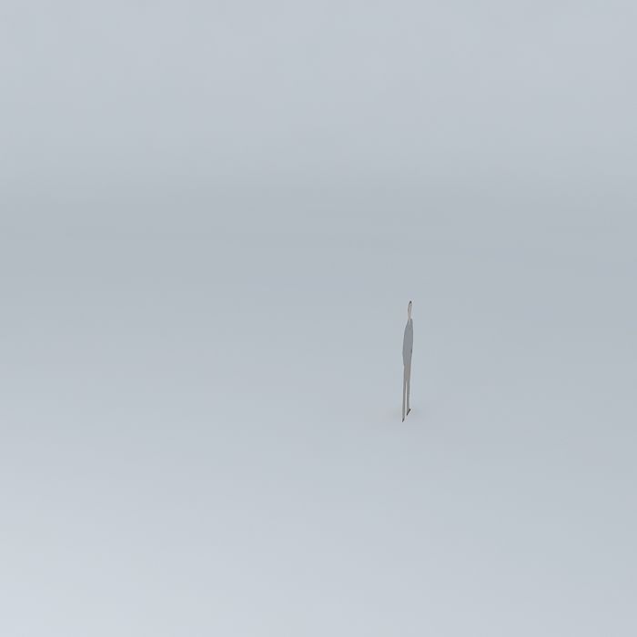 Logo stick in air Free 3D model_1