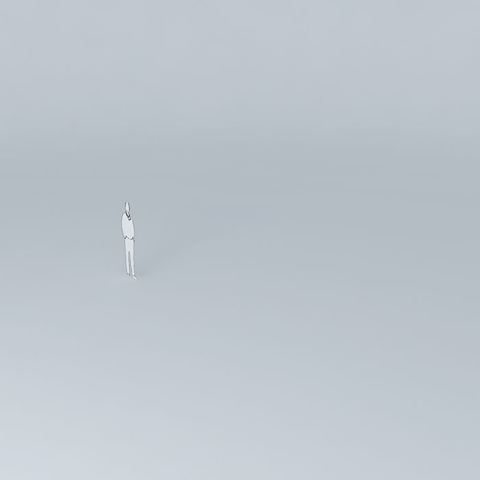 Logo stick in air Free 3D model_3