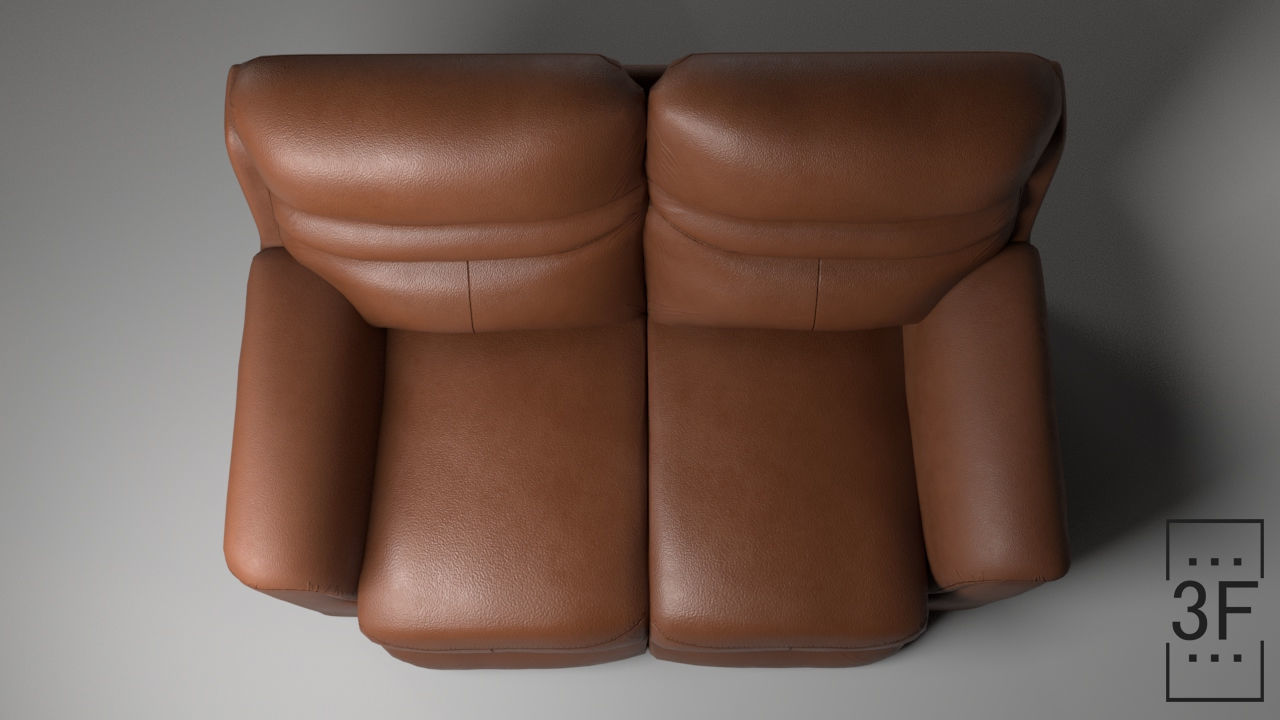 Recliner Sofa 3D model_3