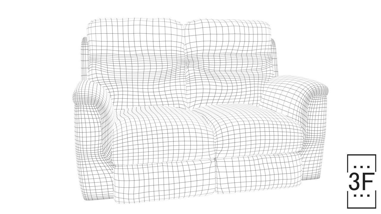 Recliner Sofa 3D model_6