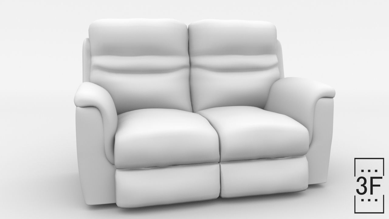 Recliner Sofa 3D model_5