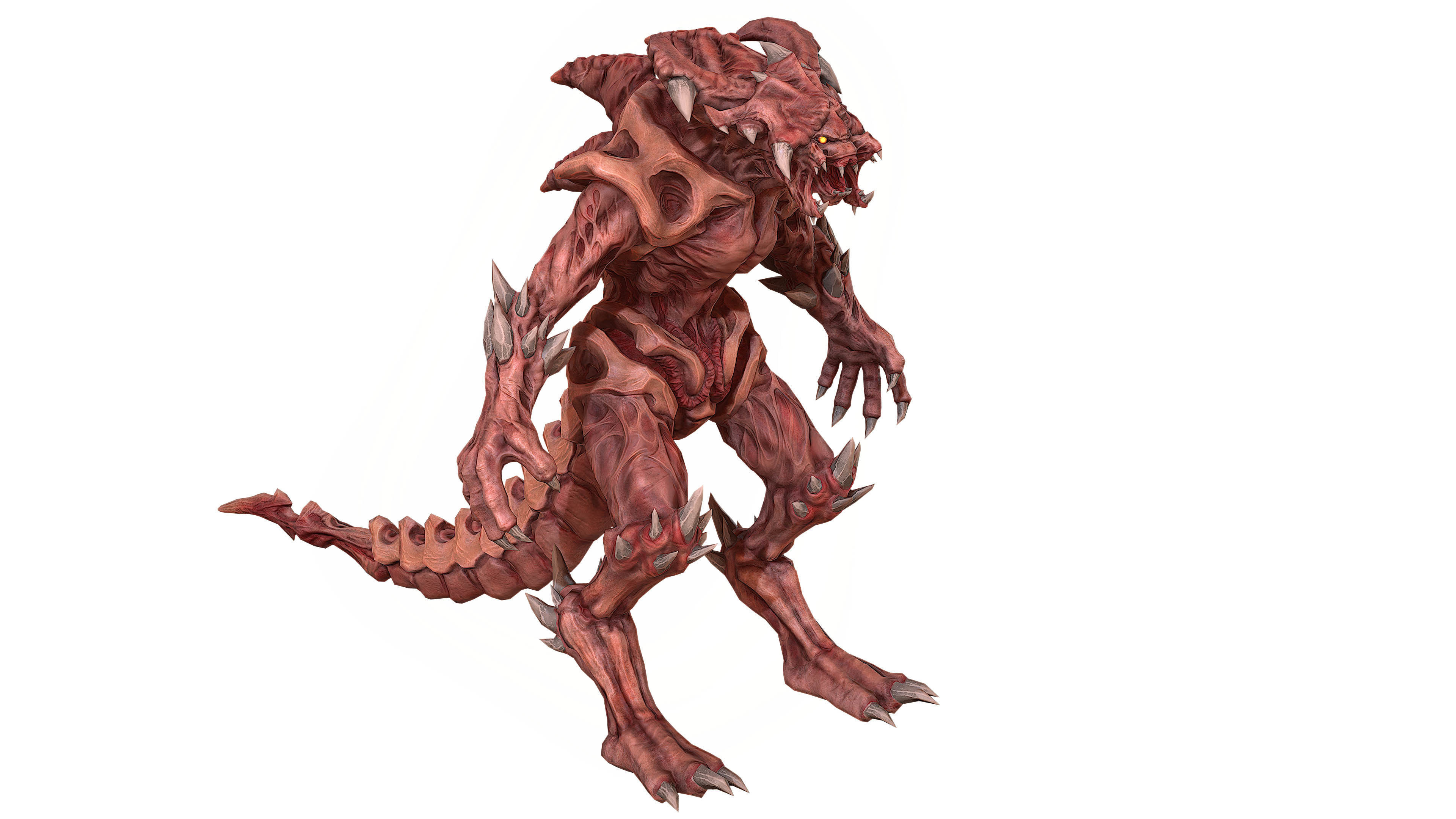 Tyrant boss Low-poly 3D model_4