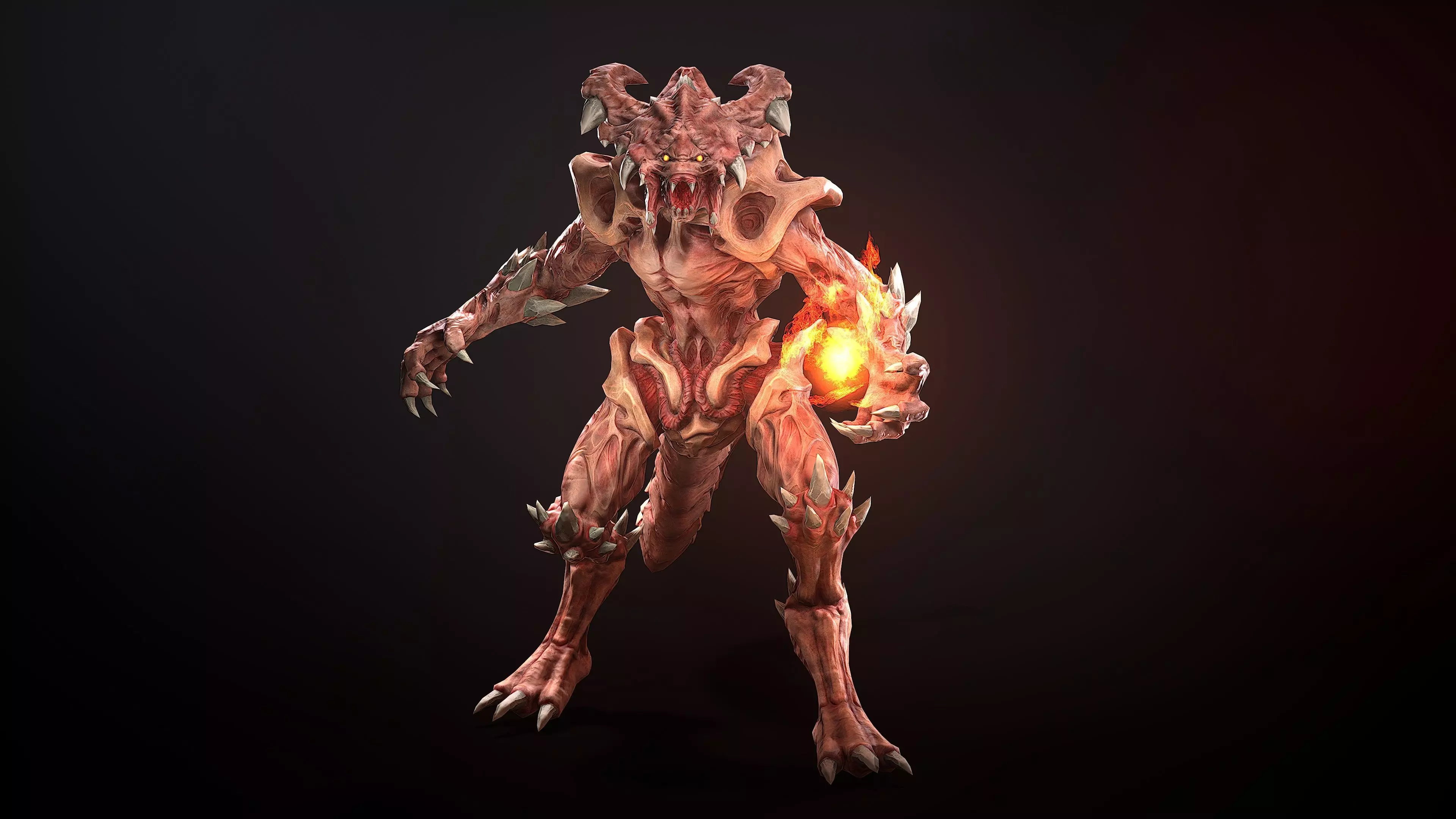 Tyrant boss Low-poly 3D model_0