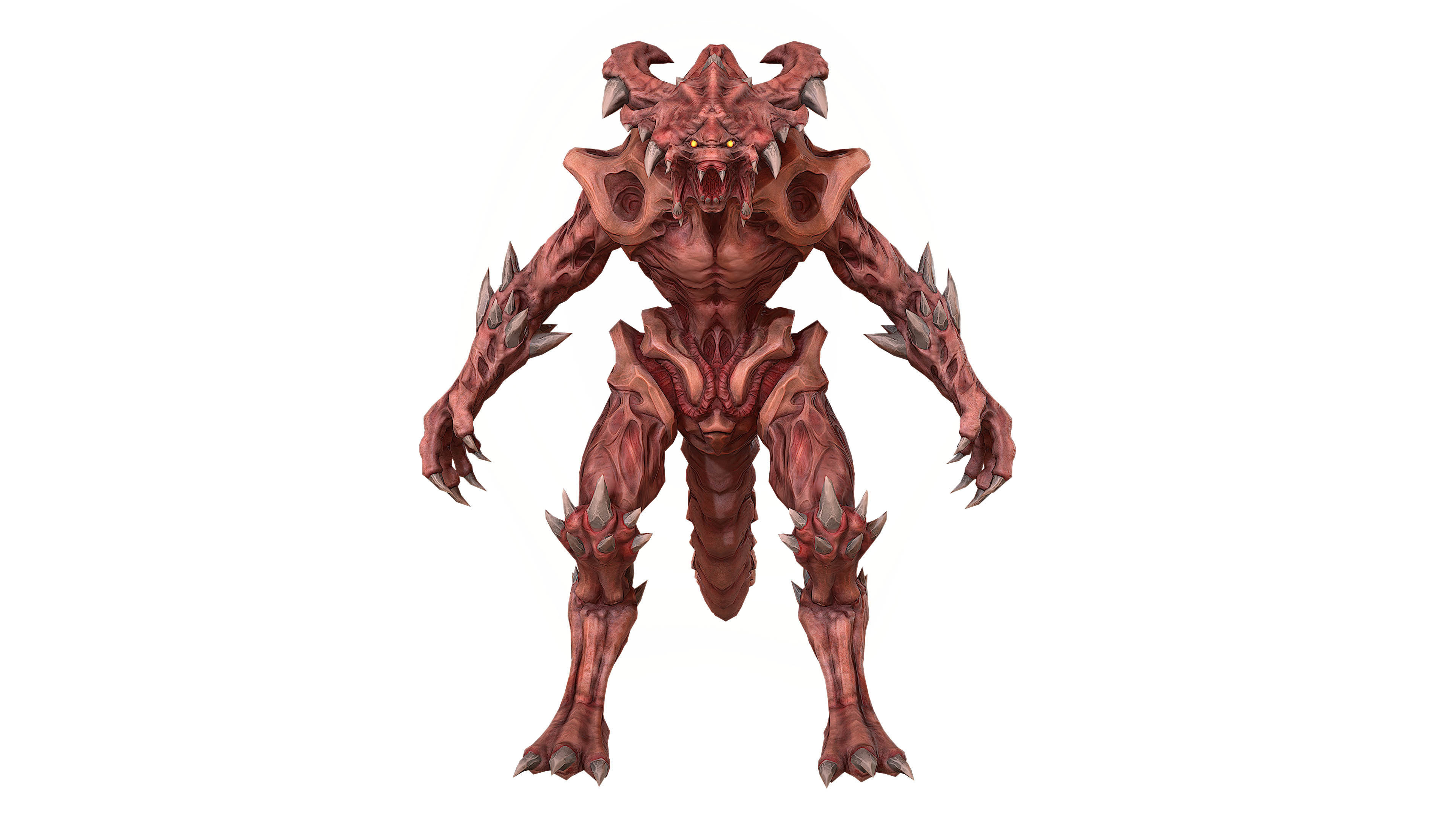 Tyrant boss Low-poly 3D model_2