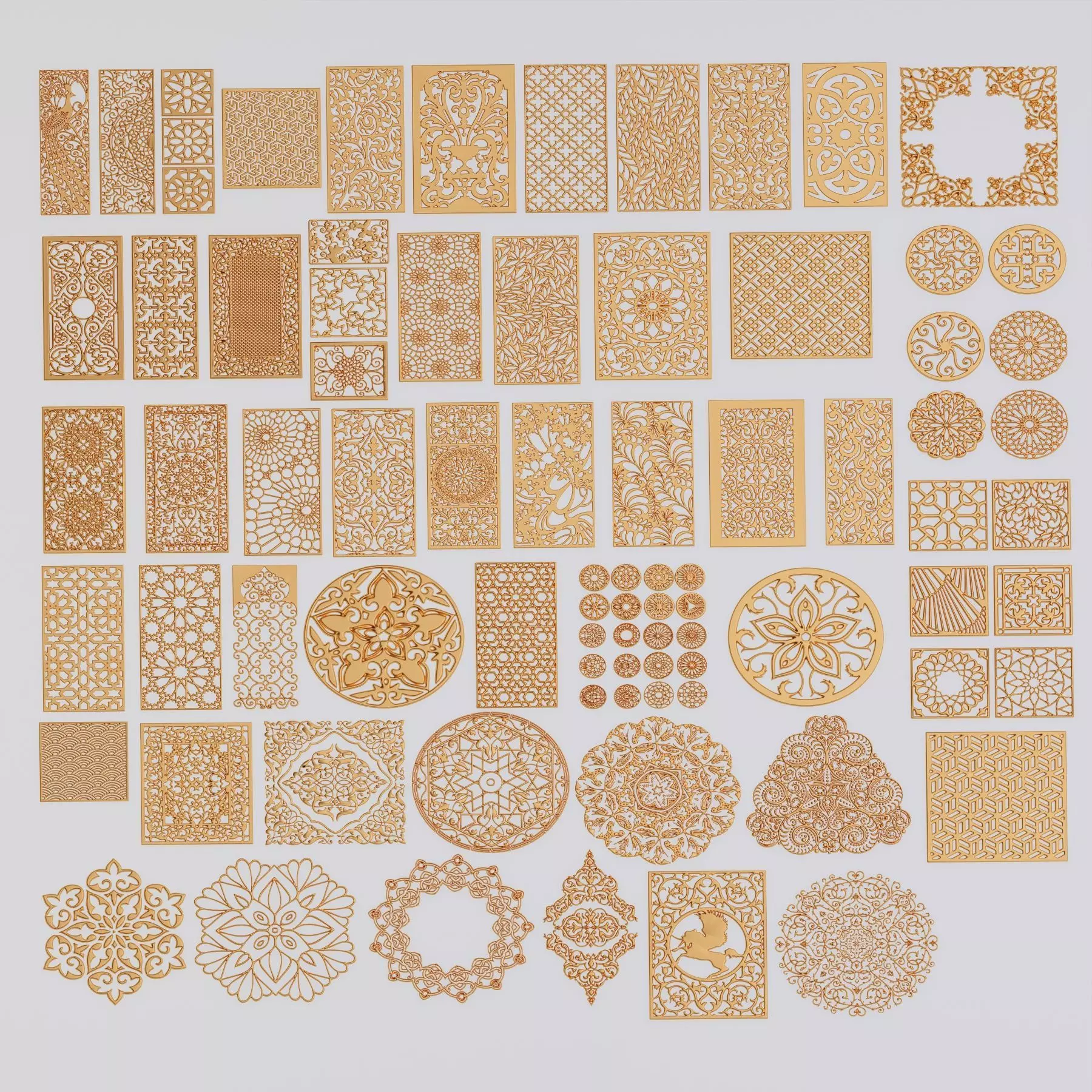  set of patterns 83 pieces 3D model_0